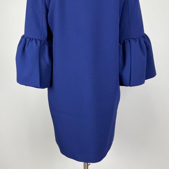 Banana Republic Womens Blue Bell Sleeve Coat Button Front Mid Length size Small - Picture 11 of 15